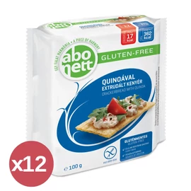 Abonett Gluténmentes extrudált kenyér, quinoával kínáló 12X100 g - Natur Reform
