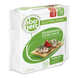 Abonett Gluténmentes extrudált kenyér, zöldségekkel 100 g