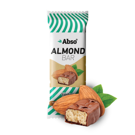 Abso Almond bar - Mandulás szelet étcsokoládé bevonattal 35 g