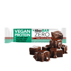 AbsoBAR ZERO csokoládés brownie ízesítésű fehérjeszelet 40 g (vegán, gluténmentes)