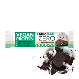 AbsoBAR ZERO vaníliás keksz ízesítésű fehérjeszelet 40 g (vegán, gluténmentes)