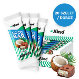 Abso Coco Bar Kínáló (20dbx35g) - kókuszos vegán desszert szelet