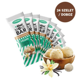Abso MOVE BAR Kínáló (24dbx35g) - Vaníliás-kókuszgolyó ízű vegán fehérjeszelet
