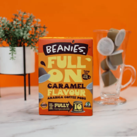 Beanies Pods karamellás kávékapszula nespresso kompatibilis, 10 db - Natur Reform