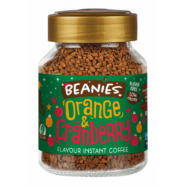Beanies Narancsos áfonyás ízű instant kávé 50 g – Natur Reform