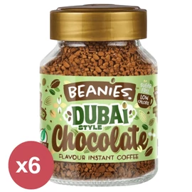 Beanies Dubai Chocolate instant kávé 5+1 akciós csomag 6x50 g – csokoládés, pisztáciás, cukormentes, vegán kávé