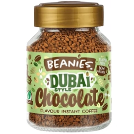 Beanies Dubai Chocolate ízesítésű instant kávé 50 g – csokoládés és pisztáciás ízű, cukormentes, vegán kávé