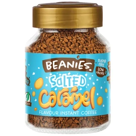 Beanies Sós-karamell ízű instant kávé 50 g – karamellás, sós, cukormentes, vegán kávé