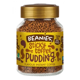 Beanies Karamellás angol puding ízű instant kávé 50 g – Natur Reform