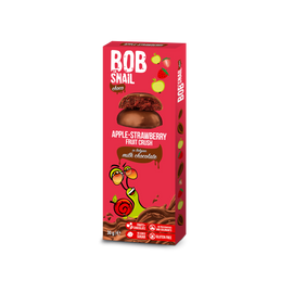 Bob Snail Gyümölcs snack tejcsokoládé alma-eper 30 g  - Natur Reform