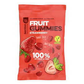 Bombus Fruit Energy Vegán Epres gumicukor 35 g