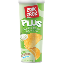 Crik Crok Gluténmentes hagymás-tejfölös chips 100 g
