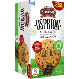 DERMISIS Osprion - teljes kiőrlésű csokidarabos keksz 144 g - Natur Reform