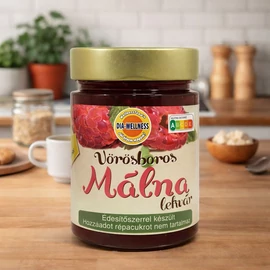 Dia-Wellness Vörösboros Málna Lekvár C-vitaminnal 380 g – Natur Reform