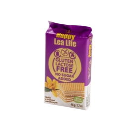 Mini LEA LIFE - Vaniliás ostyaszelet hozzáadott cukor-, glutén-, laktóz mentes 48 g - Natur Reform