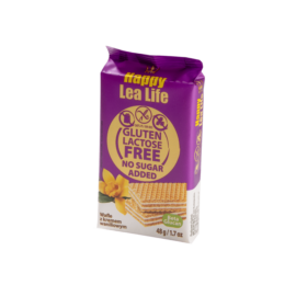 Mini LEA LIFE - Vaniliás ostyaszelet hozzáadott cukor-, glutén-, laktóz mentes 48 g