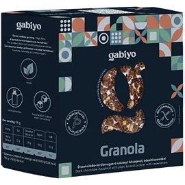 Gabiyo Étcsokoládé-törökmogyoró granola növényi fehérjével 275 g