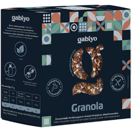 Gabiyo Étcsokoládé-törökmogyoró granola növényi fehérjével 275 g
