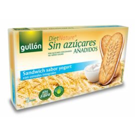 Gullón Joghurtos reggeli szendvicskeksz hozzáadott cukor nélkül 220 g