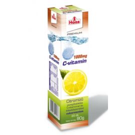 Haas Premium 1000 mg C-vitamin pezsgőtabletta 80 g - Natur Reform