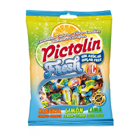 Pictolin Fresh citrus ízesítésű cukormentes cukorka C vitaminnal  65 g