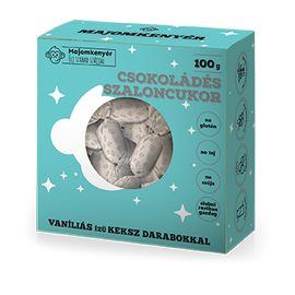 Majomkenyér Csokoládés szaloncukor vaníliás ízű kekszdarabokkal 100 g – Natur Reform