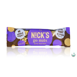 N!ck's Go nuts – gluténmentes és vegán étcsokoládés magvas szelet 30 g