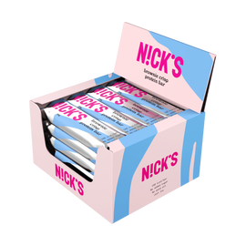 N!ck's Brownie crisp protein bar -  Gluténmentes brownie proteinszelet kínáló 12x50 g