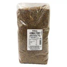 Paleolit Barna lenmag töret 1 kg, aprított sötét lenmag visszazárható csomagolásban, sütéshez és étrendi felhasználásra