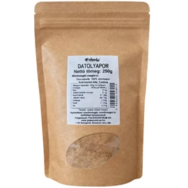 Paleolit Datolyapor 250 g csomag, 100% Deglet Nour datolyából készült természetes datolya édesítő sütéshez és italokhoz