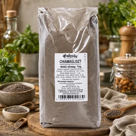 Paleolit Chia magliszt 1 kg csomagolás, paleo sütéshez és diétás sűrítéshez ajánlott magliszt.