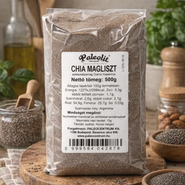 Paleolit Chia magliszt 500 g csomagolás, paleo sütéshez és diétás sűrítéshez ajánlott magliszt.