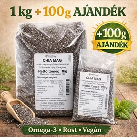 Paleolit chia mag 1 kg plusz 100 g ajándék nagy kiszerelésben