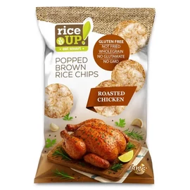 Rice Up! Chips Sült csirke ízesítésű 60 g – puffasztott barna rizs chips sült csirke ízesítéssel, olívaolajjal