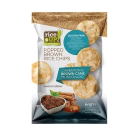 Rice UP! Teljes kiőrlésű barna rizs chips fahéjas nádcukorral 60 g