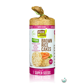 Rice UP! Puffasztott teljes kiőrlésű barna rizs szelet 7 szupermaggal 120 g