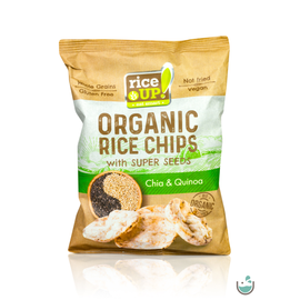 Rice UP! bio teljes kiőrlésű barna rizs chips chia maggal és quinoával 25 g