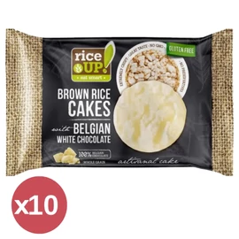 Rice UP! fehércsokoládés barna rizs snack kínáló 10X30 g - Natur Reform