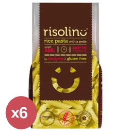 Risolino Gluténmentes rizstészta Penne 6x300 g, búza-, tej- és tojásmentes