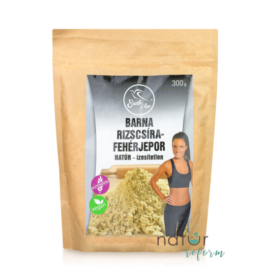 Szafi Free barna rizscsíra-fehérjepor natúr - ízesítetlen 300 g (gluténmentes, vegán)