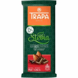 Trapa Stevia nsa 80% étcsokoládé 75 g