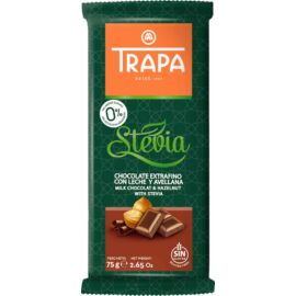 Trapa Stevia nsa tejcsokoládé mogyoróval 75 g - Natur Reform