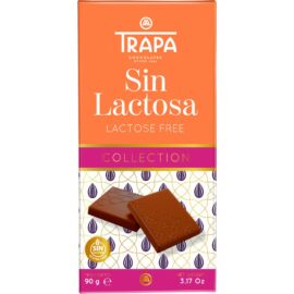 Trapa Collection Laktózmentes tejcsokoládé tábla 90 g - Natur Reform