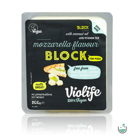 Violife mozzarella ízesítésű olvadós növényi tömb pizzához 200 g