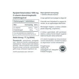 Vitaking C-Vitamin TR Csipkebogyóval 1000 mg - 60 db – Natur Reform