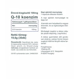 Vitaking Q-10 Koenzim 100 mg - 30 db – Natur Reform 