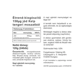 Vitaking Jód (Iodine) - 240 db – Natur Reform