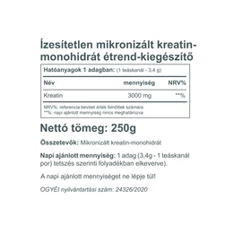 Vitaking Kreatin Monohidrát 250 g  – Natur Reform