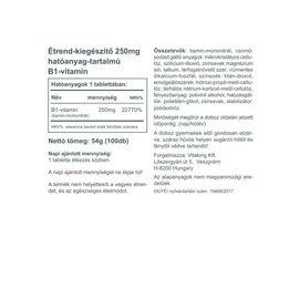 Vitaking B1-Vitamin - 100 db – Natur Reform
