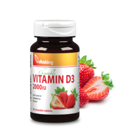 Vitaking Epres D3-Vitamin rágótabletta 2000NE – 90 db
